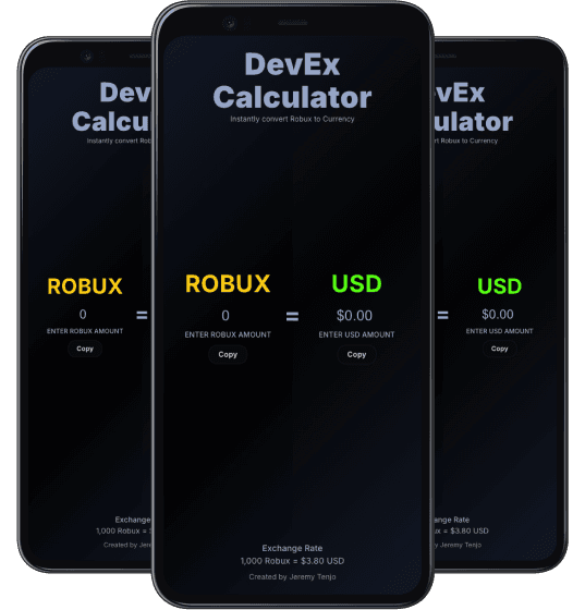 DevEx Calculator screenshot
